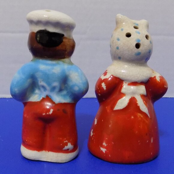 Vintage Black American Bakers Cooks Chefs Salt and Pepper Shakers - Picture 3 of 6
